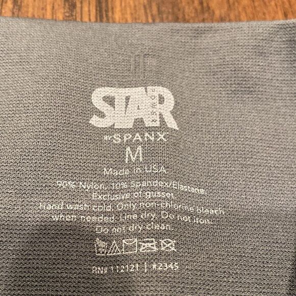 Star Power by spanx grey leggings , tights size M seamless in EUC stretchy - Picture 5 of 8